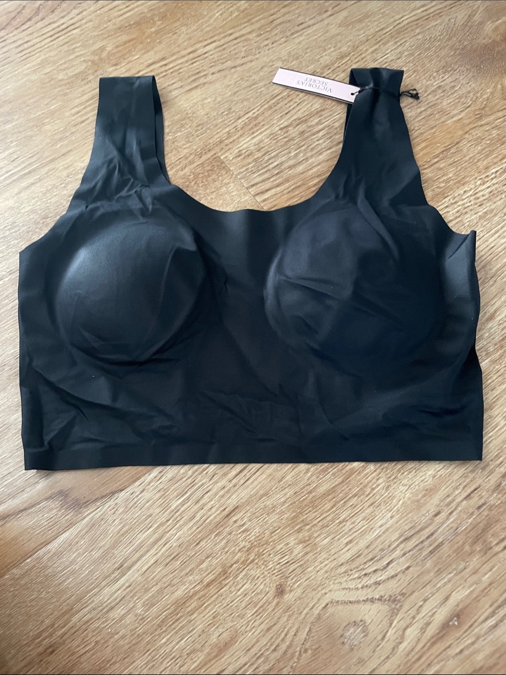 Victoria's Secret Black Seamless Molded-Cup Bralette